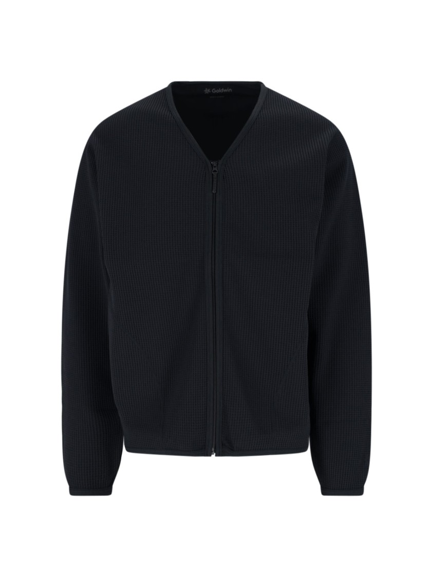 Shop Goldwin "wf" Zip Cardigan - Black