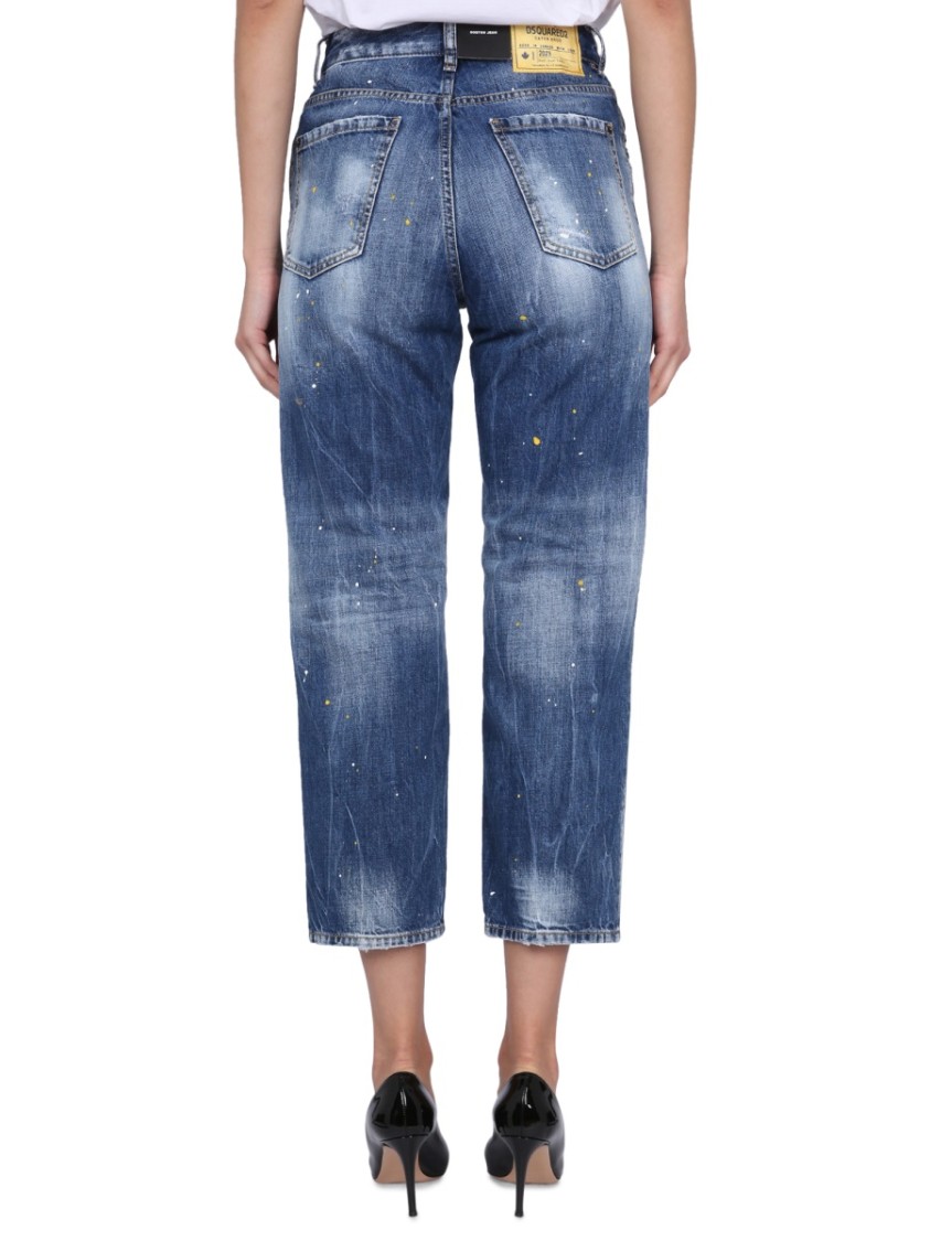 Shop Dsquared2 Blue Boston Jeans
