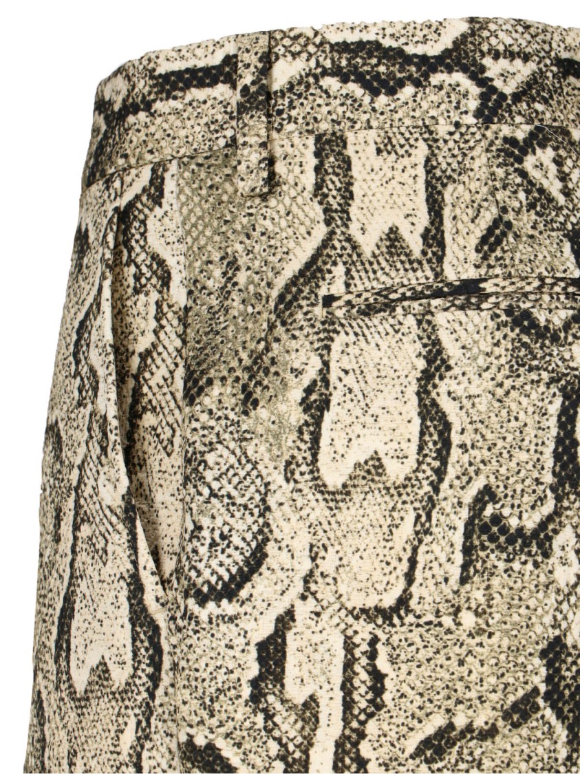 Dries Van Noten Straight Trousers With Belt Loops And Pockets In Neutral