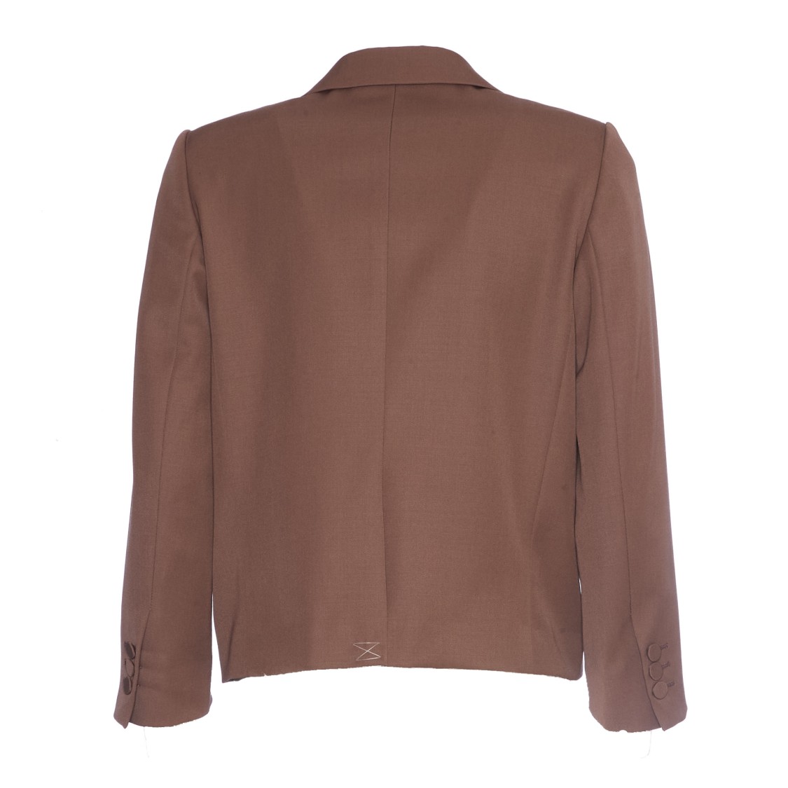 Dries Van Noten Oversized Cropped Blazer In Brown