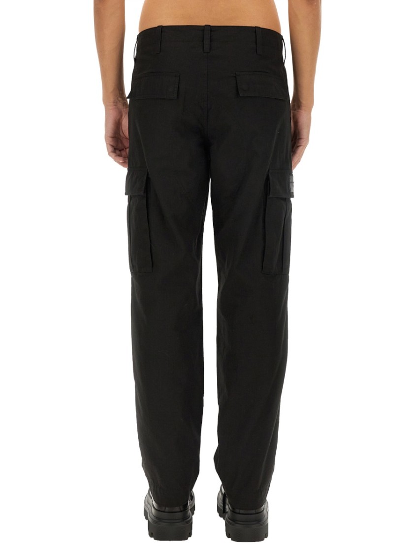 Dolce & Gabbana Cargo Pants Size 50 For Men In Black