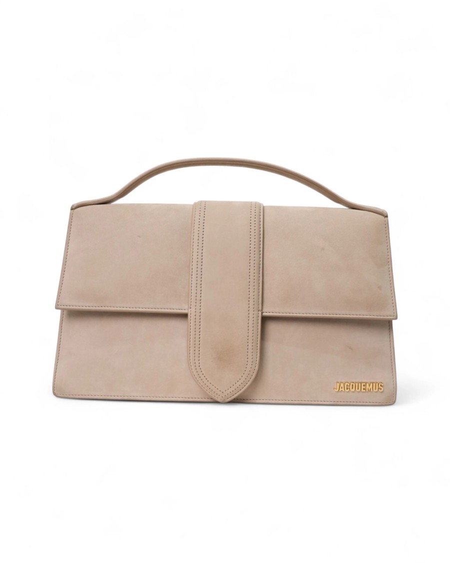 Jacquemus Le Bambinou In Beige Suede In Neutral