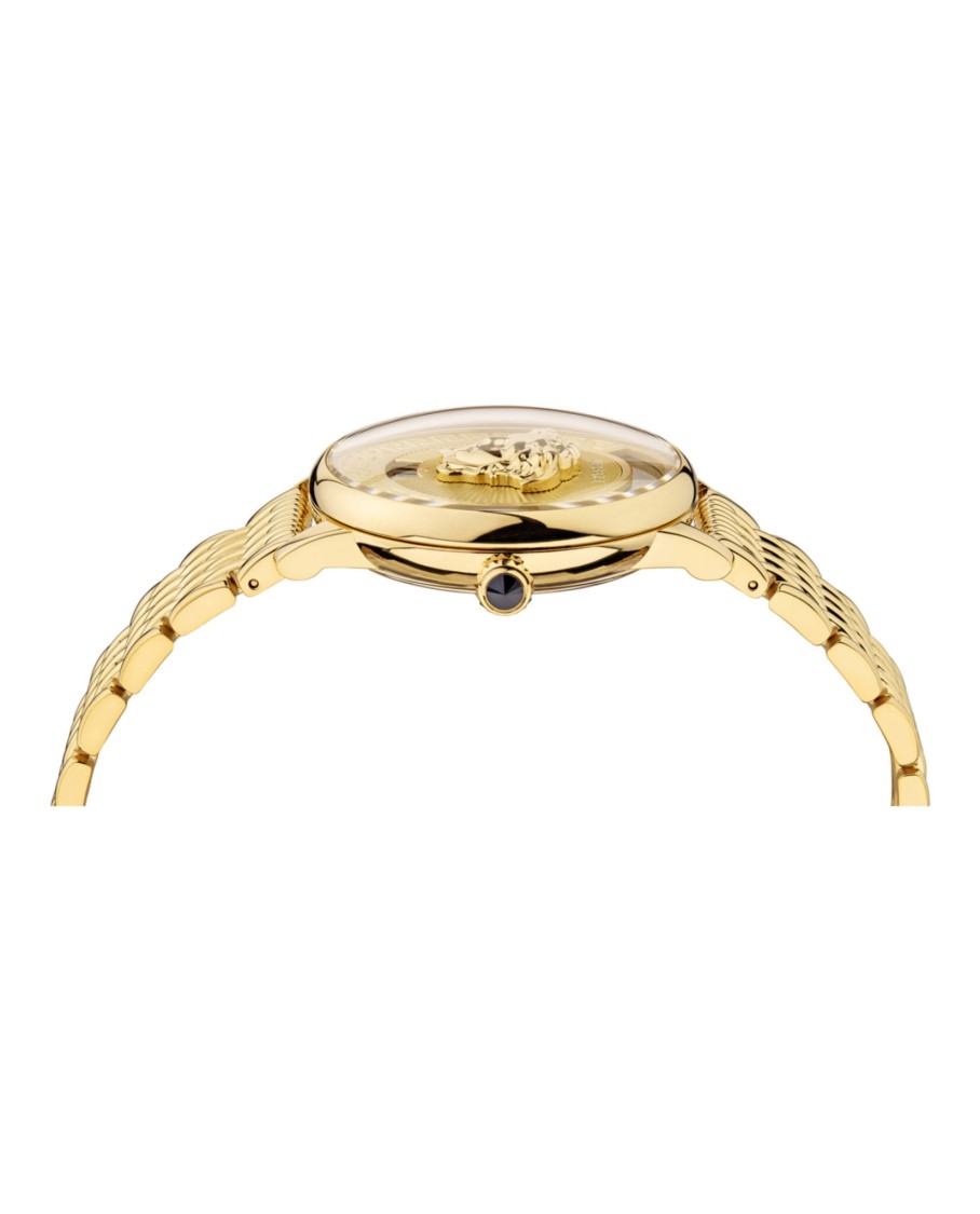 Versace Medusa Icon Bracelet Watch In Gold