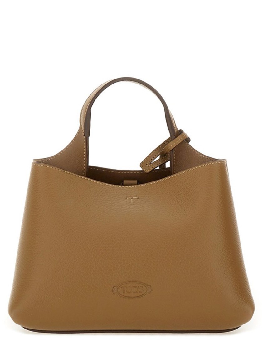 Tod's Micro Leather Bag In Brown