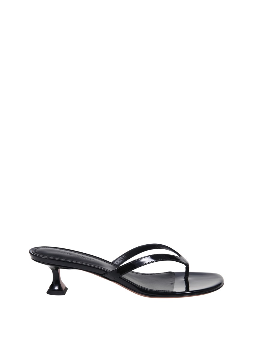 Shop Amina Muaddi Juliette 45 Thong