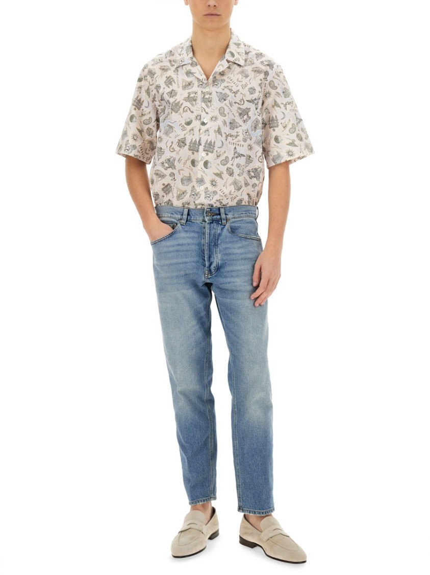 Shop Paul Smith Souvenir Print Shirt In Multicolor