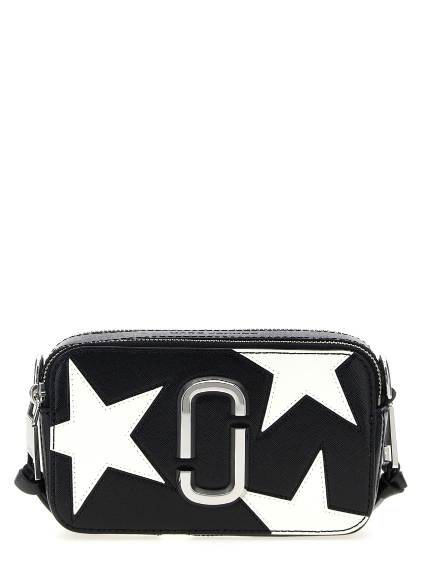 Marc Jacobs 'the Star Patchwork Snapshot' Crossbody Bag In Black