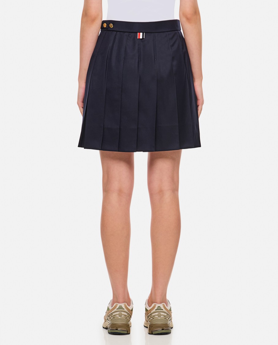 Thom Browne Midnight Blue Wool Skirt In Blue