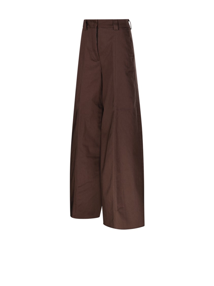 Shop The Latest Thelatest Alma Pant In Brown