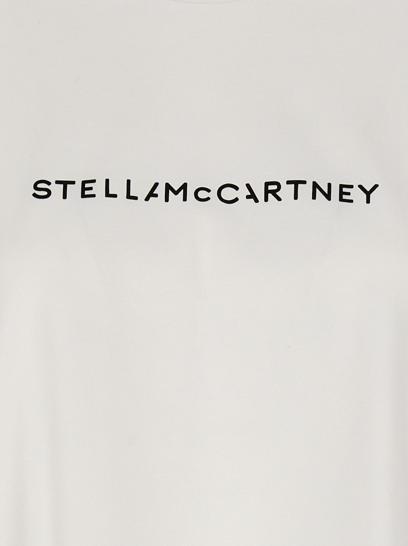 Stella Mccartney Womens Ivory Iconic Logo-print Cotton-jersey T-shirt