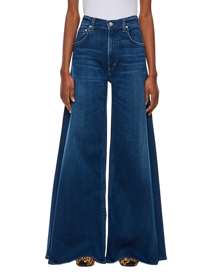 Citizens Of Humanity Amari High Waist Wide Leg Jeans In Blue