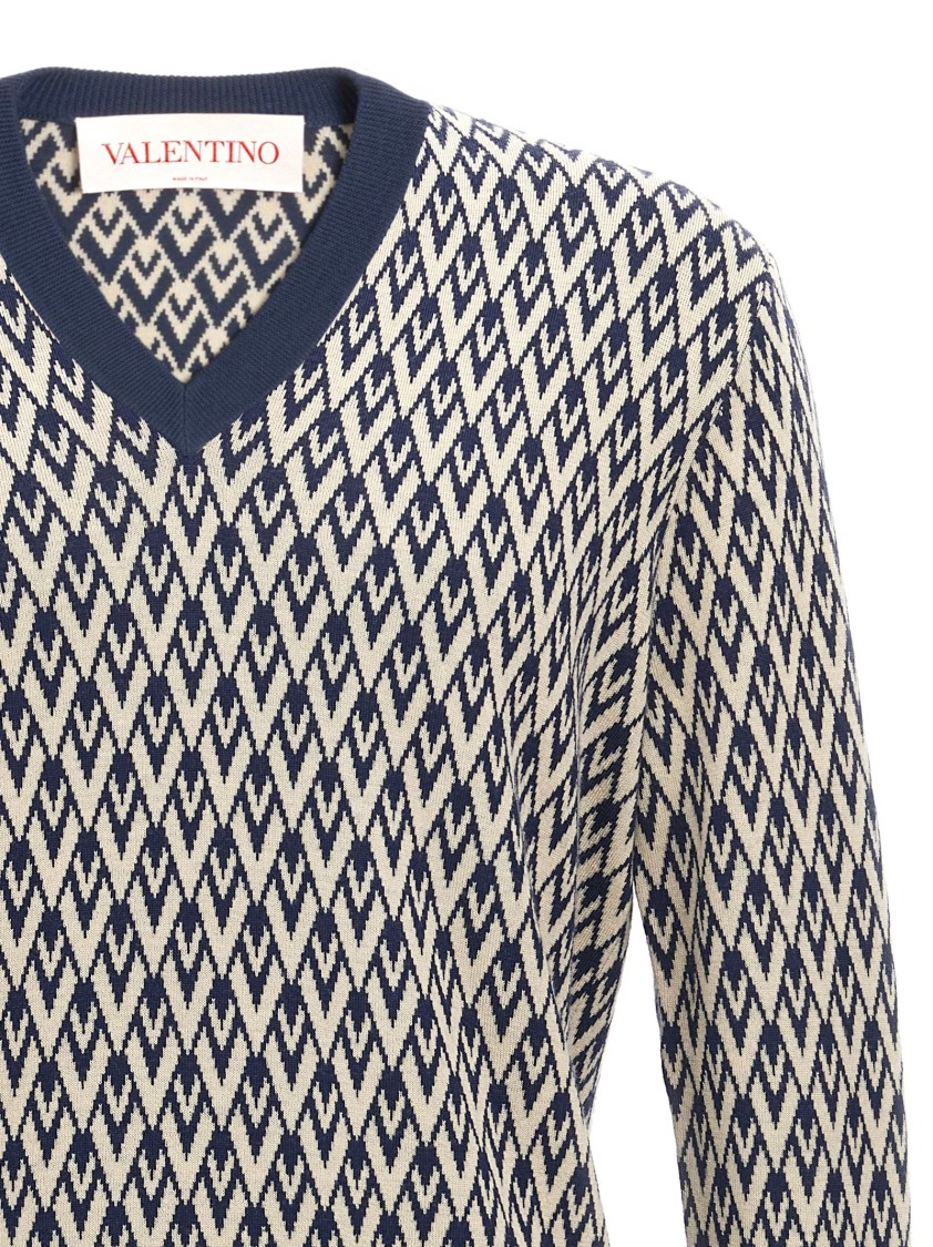 Valentino Garavani Toute La V' Jersey Sweater | THE LIST