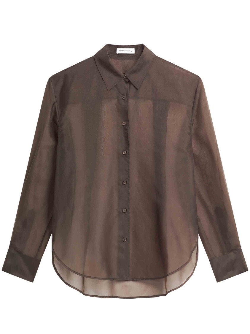 Shop The Frankie Shop Peri Sheer Shirt