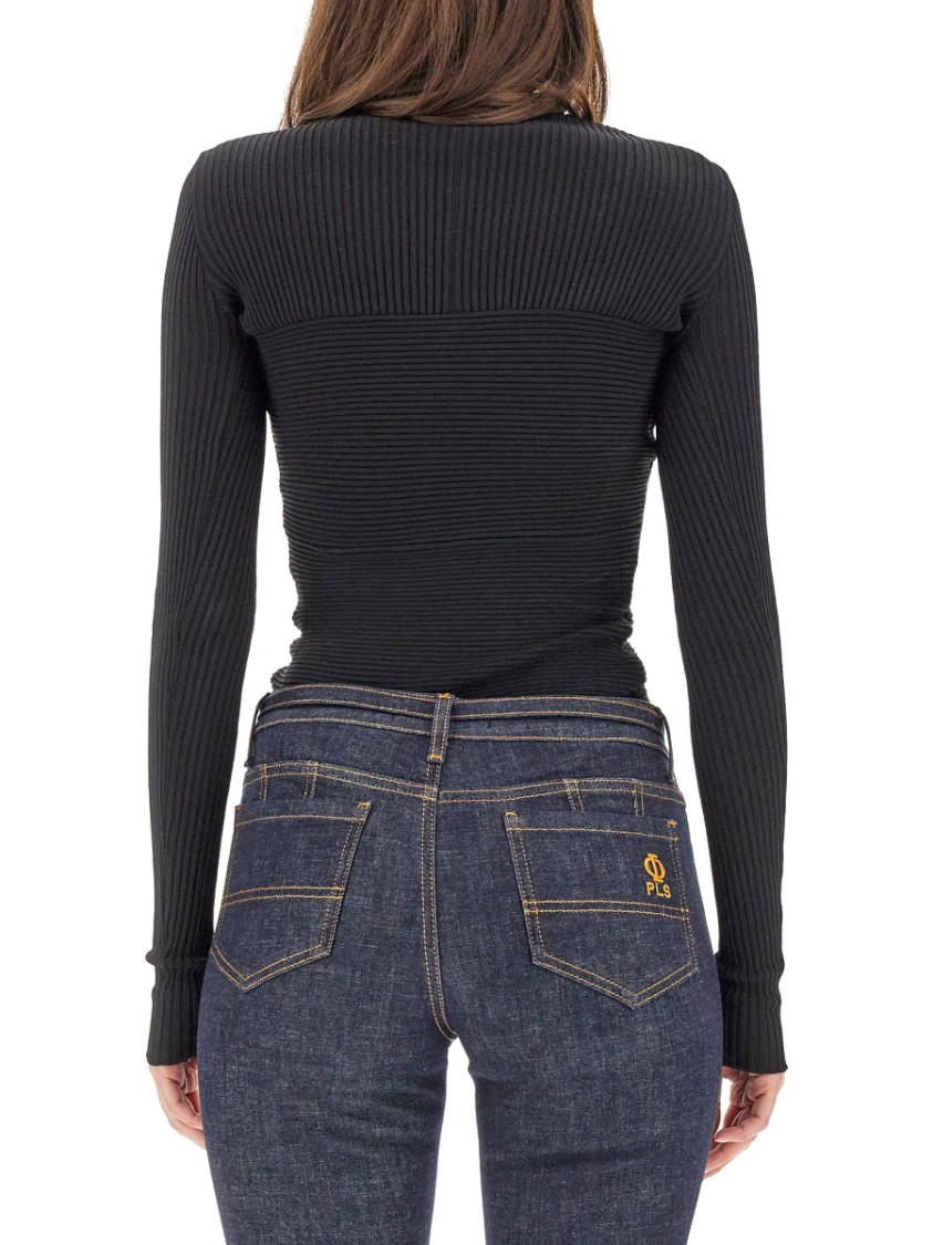 PHILOSOPHY DI LORENZO SERAFINI PHILOSOPHY DI LORENZO SERAFINI CUT-OUT FRONT MESH TOP