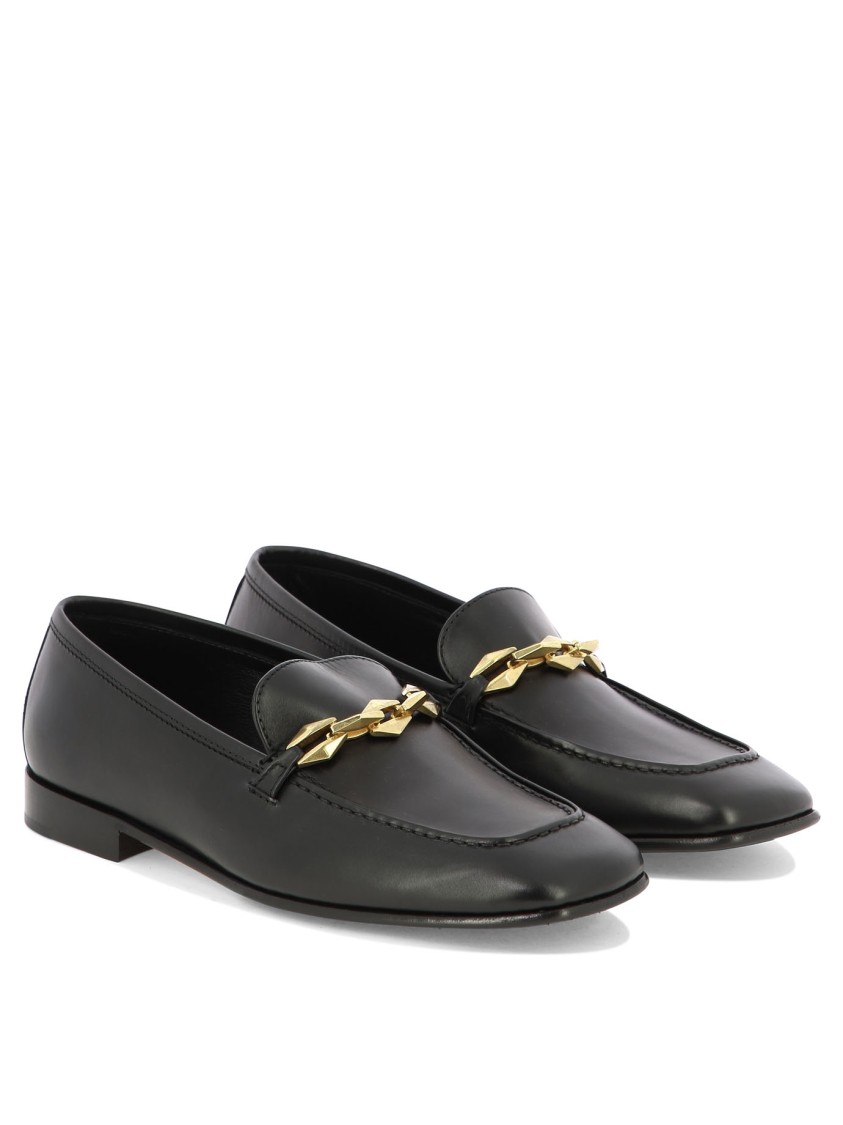Jimmy Choo "diamond Tilda" Loafers In Black