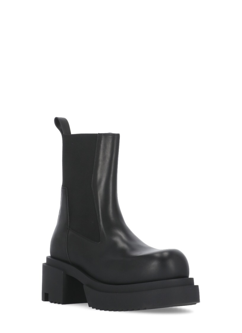 Rick Owens Hollywood Boots In Black