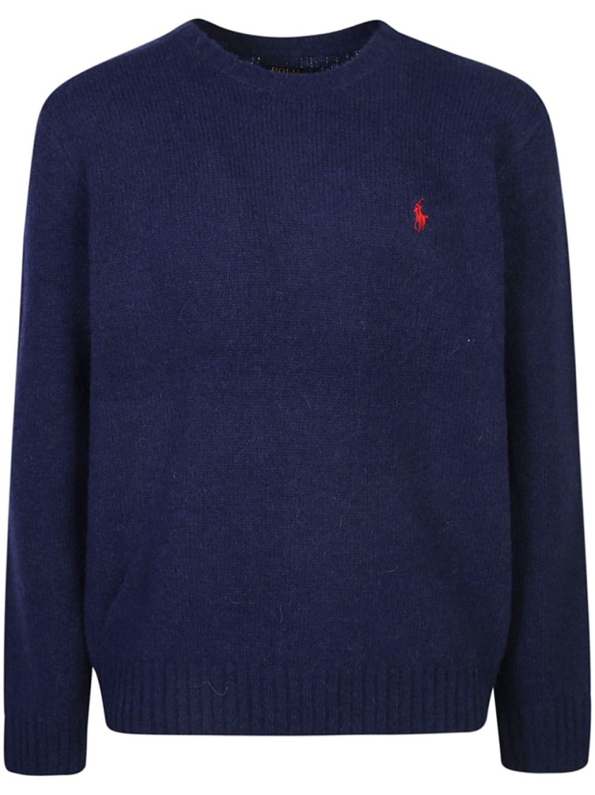 POLO RALPH LAUREN POLO RALPH LAUREN TEXTURED BLUE SWEATSHIRT