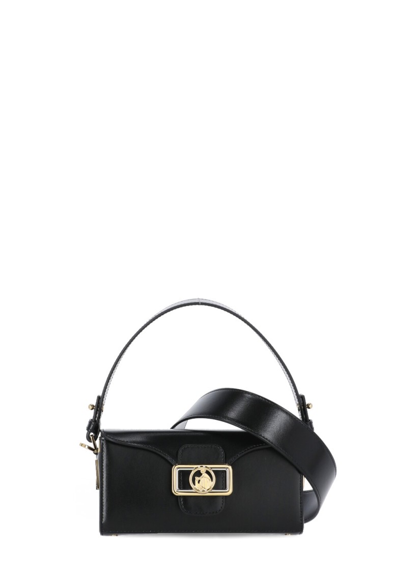Shop Lanvin Nano Pencil Shoulder Bag In Black
