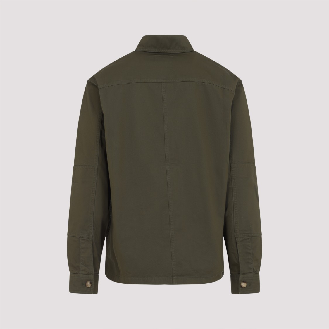 Saint Laurent Vibrant Green Cotton Button-up Shirt In Green