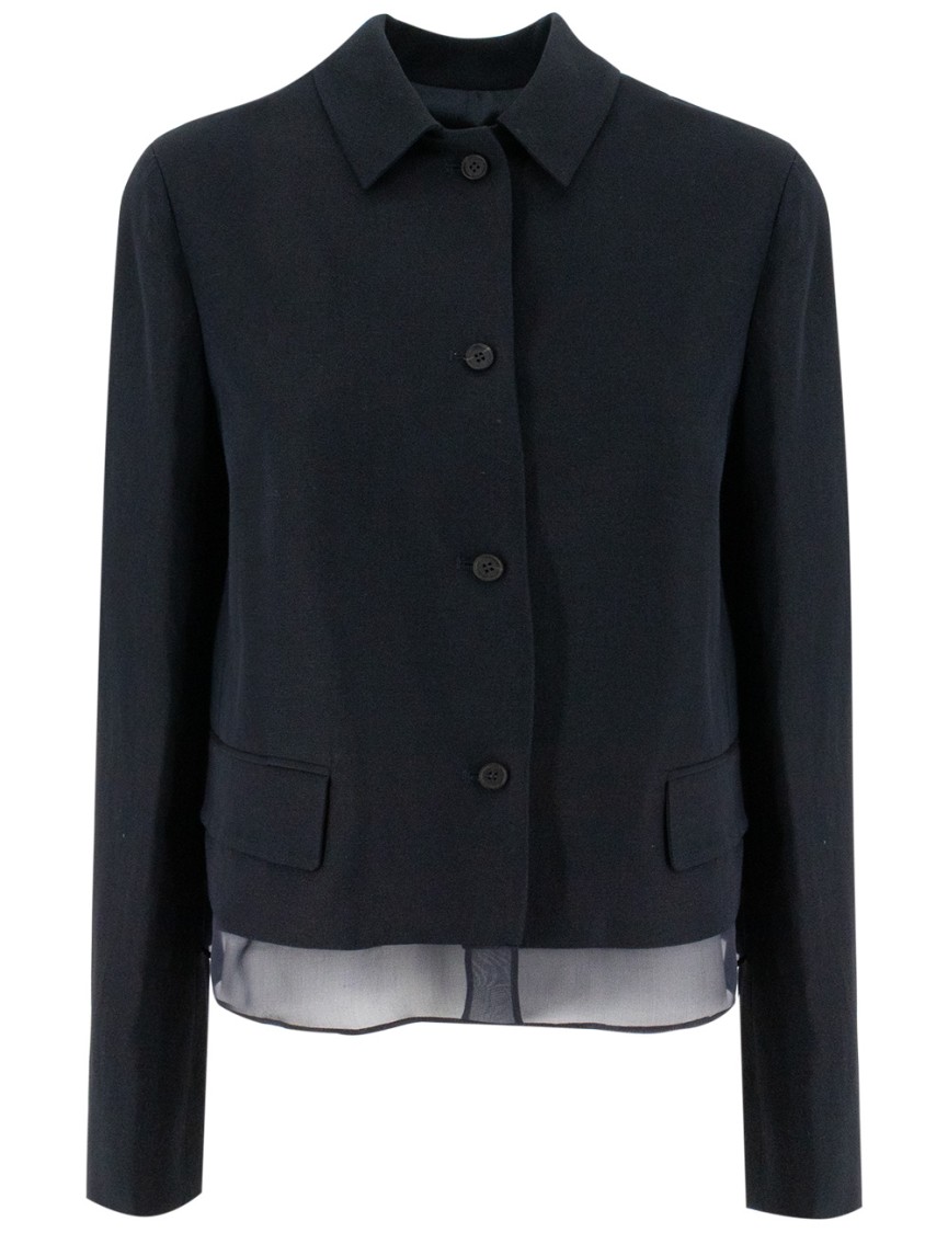 FABIANA FILIPPI FABIANA FILIPPI SINGLE-BREASTED LINEN AND VISCOSE JACKET