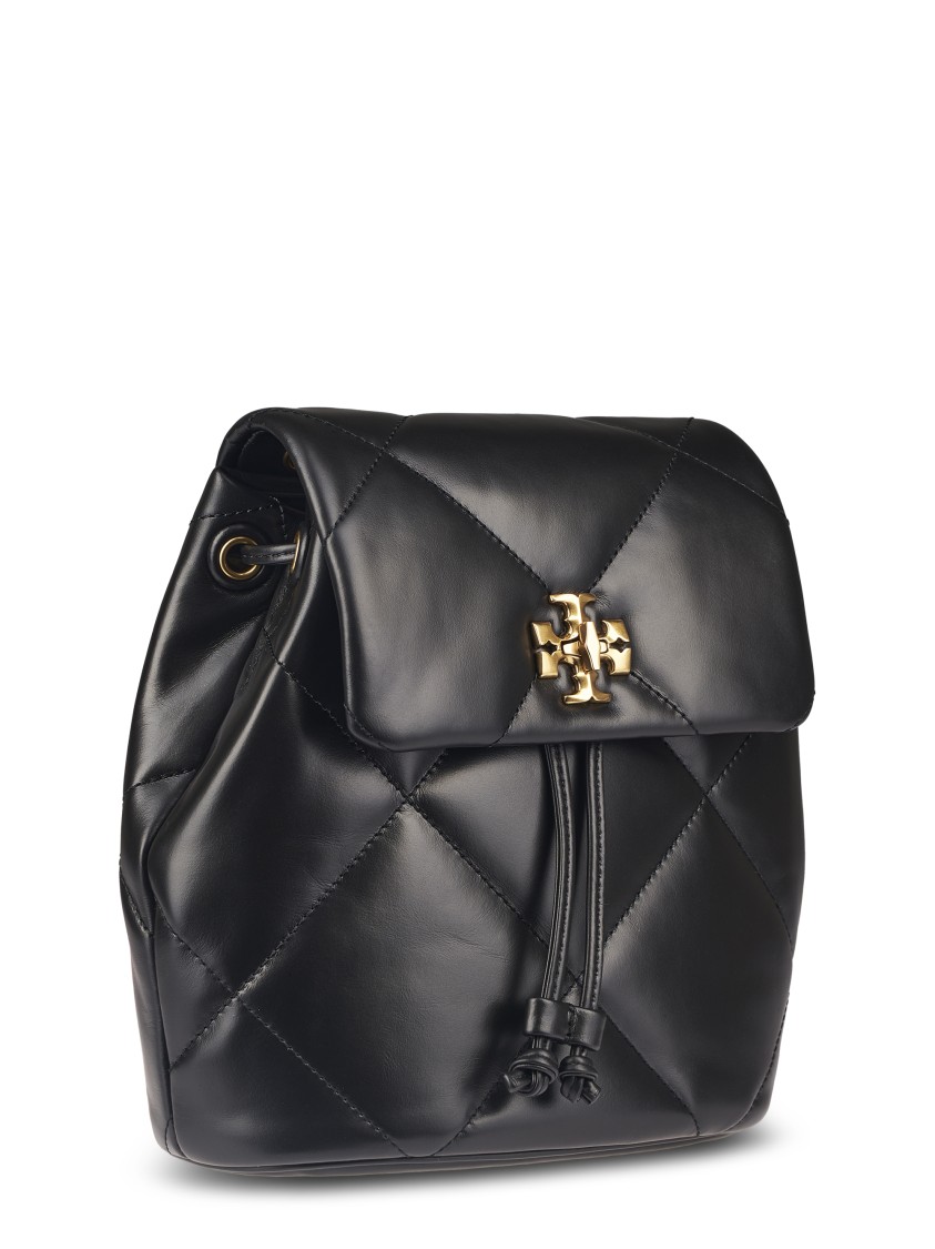 Tory Burch Kira Diamond Quilt Small Backpack In Black