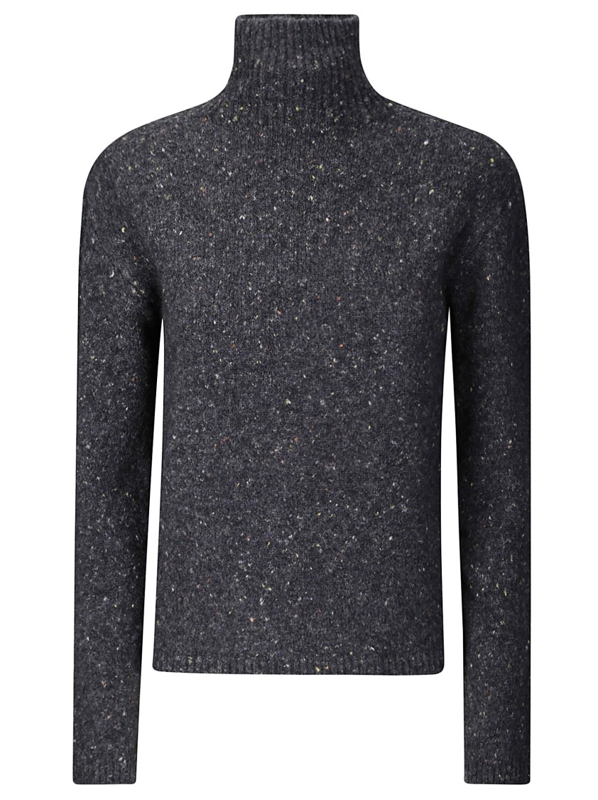 Hira Grey Turtleneck Sweater In Grey