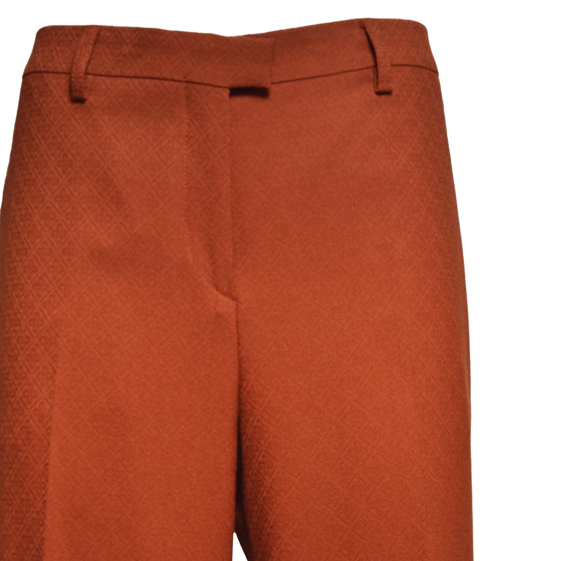 パンツ Etro Brick Virgin Wool Straight Pants With Jacquard Pattern Etro Brick Virgin Wool Pants With Jacquard Pattern | THE LIST