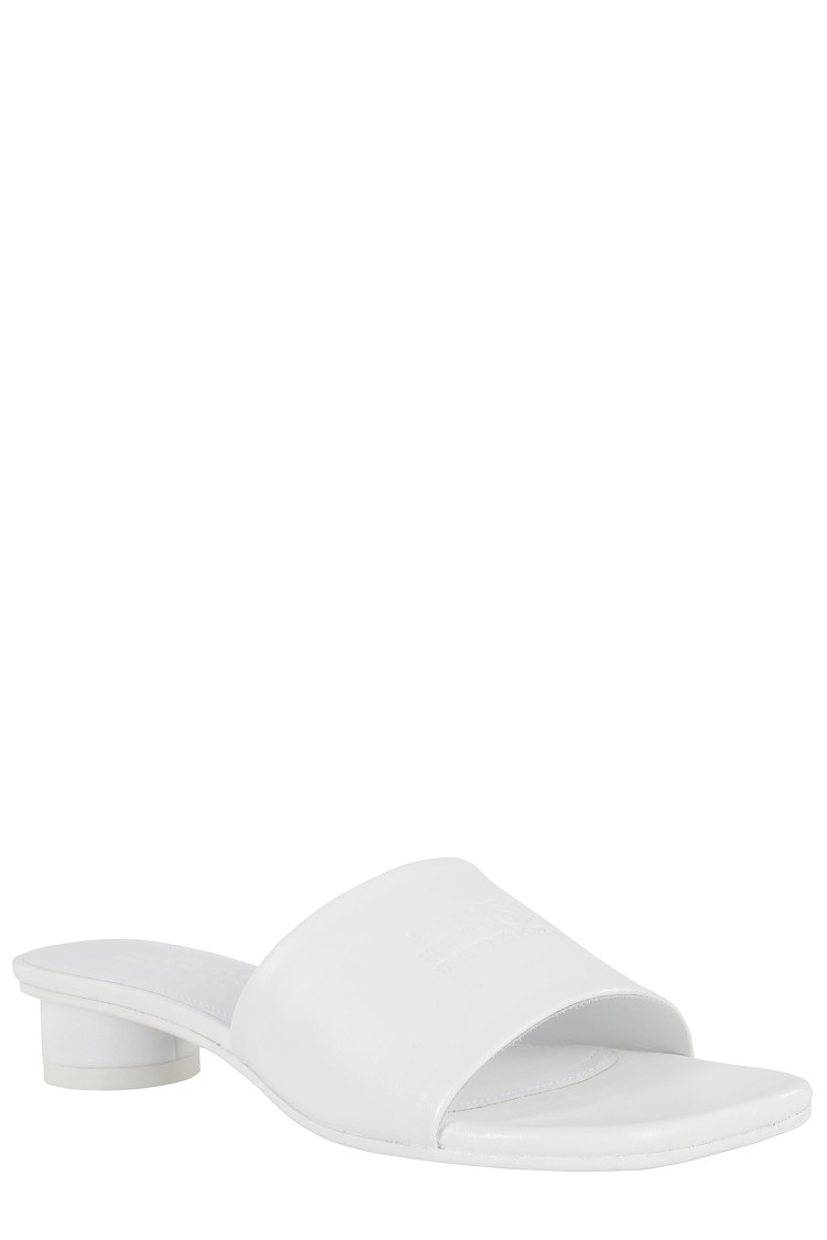 サンダル・ミュール Mm6 By Maison Margiela Numeric Engraved Sandal With Mm6 By Maison Margiela Numeric Sandal With Engraved Logo