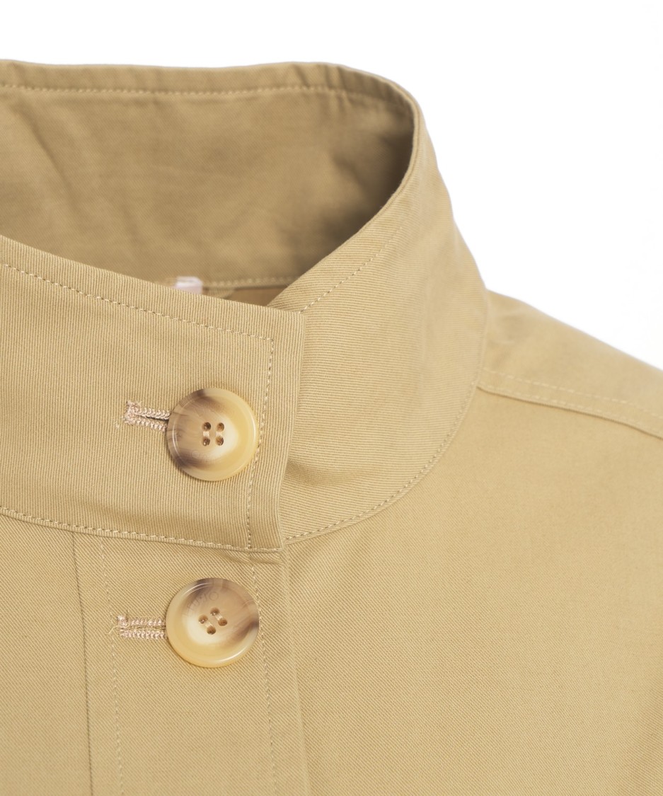 Liu •jo Liu Jo Brown Utility Jacket With Stand-up Collar