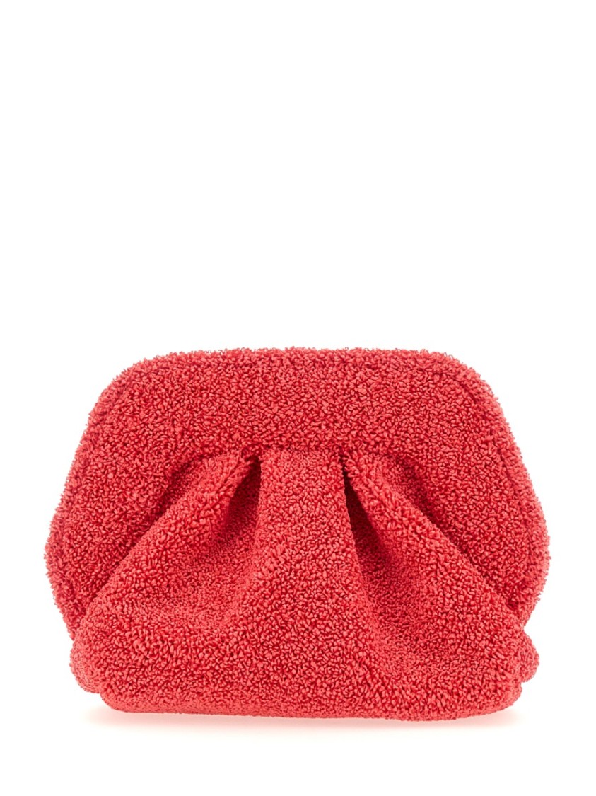 Themoirè Textured Gathered Bag With Detachable Strap