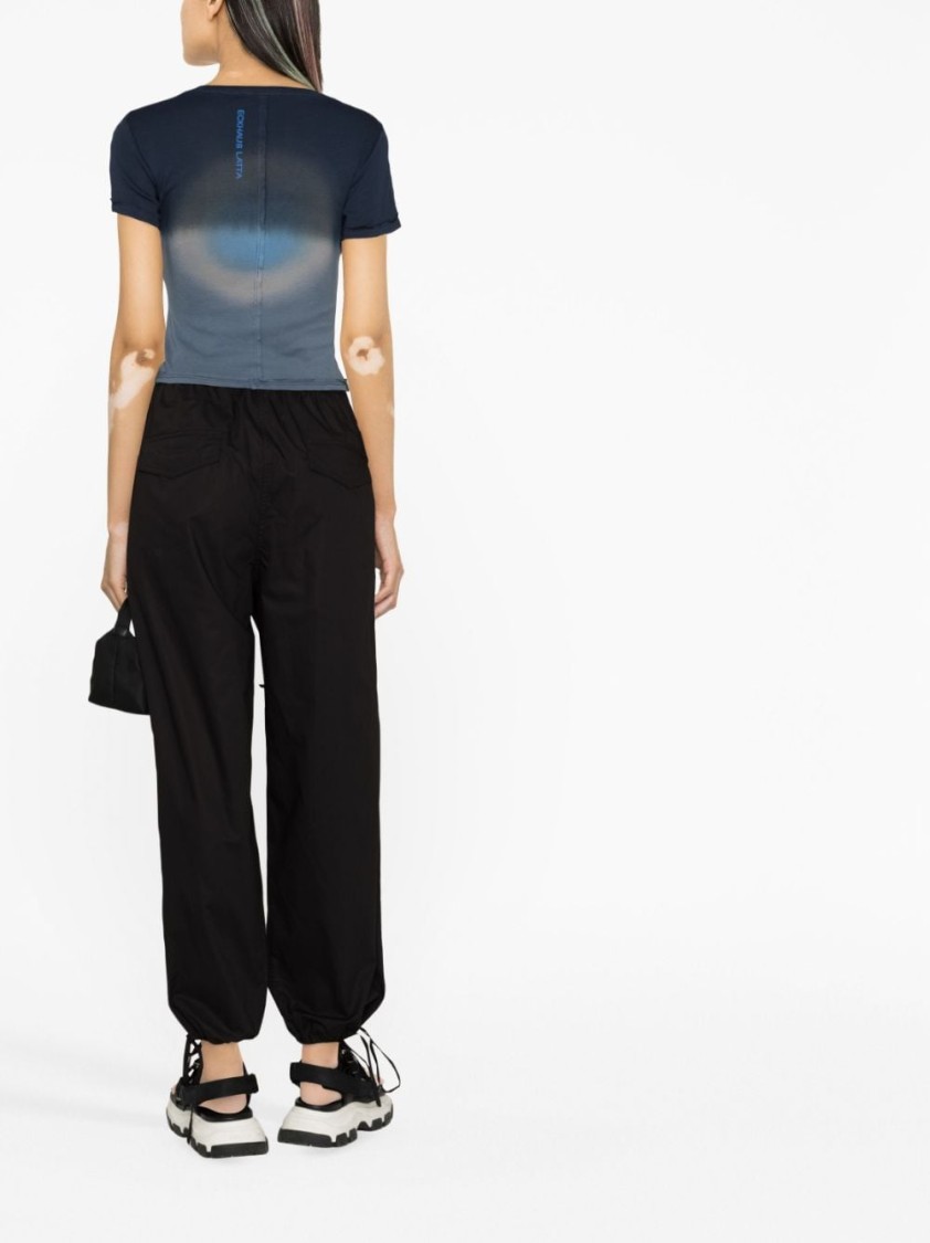 Msgm Wide-leg Trousers In Black