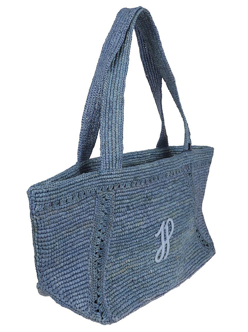 トートバッグ Patou Trapeze Tote Bag Gm Patou | Large JP monogram trapeze tote in raffia