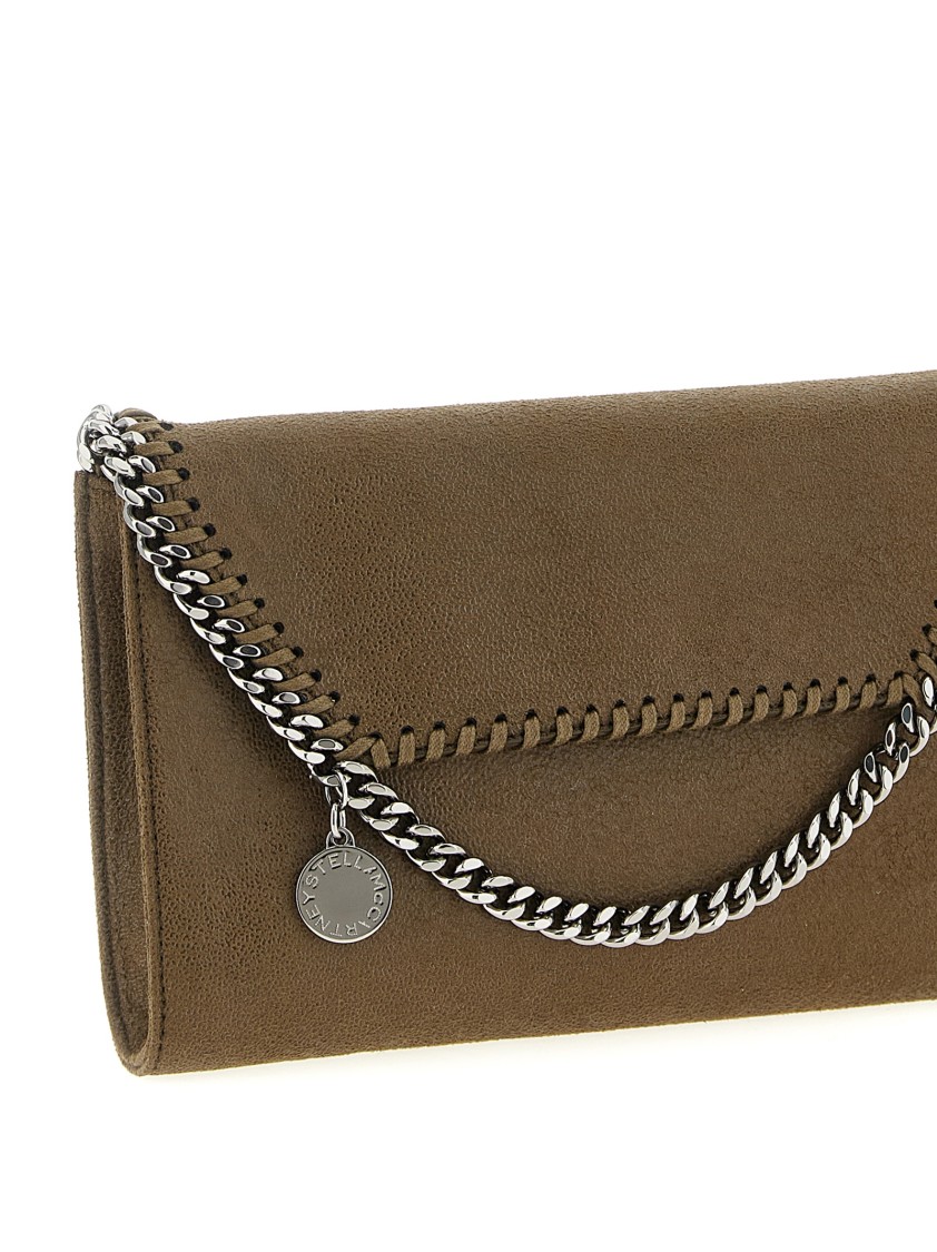 Stella Mccartney Falabella Wallet On Chain In Gray