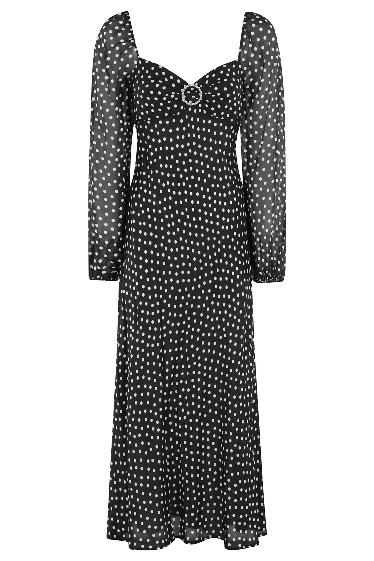 Shop Rixo London Rixo Ivy Dress In Black