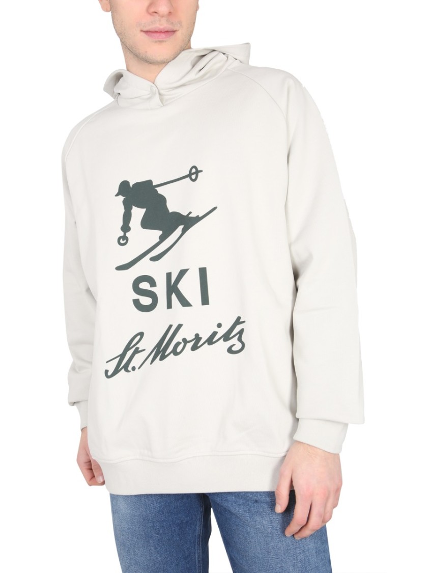 BALLY CURLING BALLY CURLING BUTTONED HOOD SWEATSHIRT