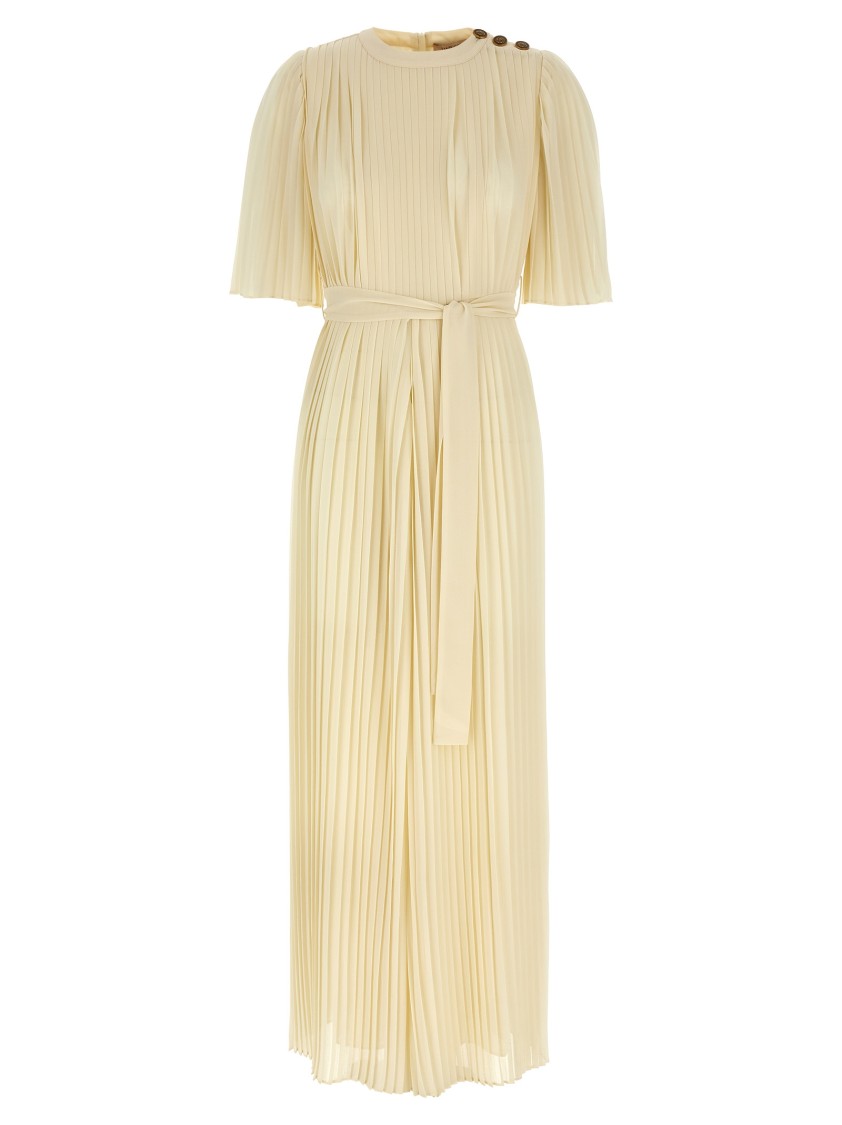 Twinset Twin-set Pleated Jumpsuit With Wide Trousers