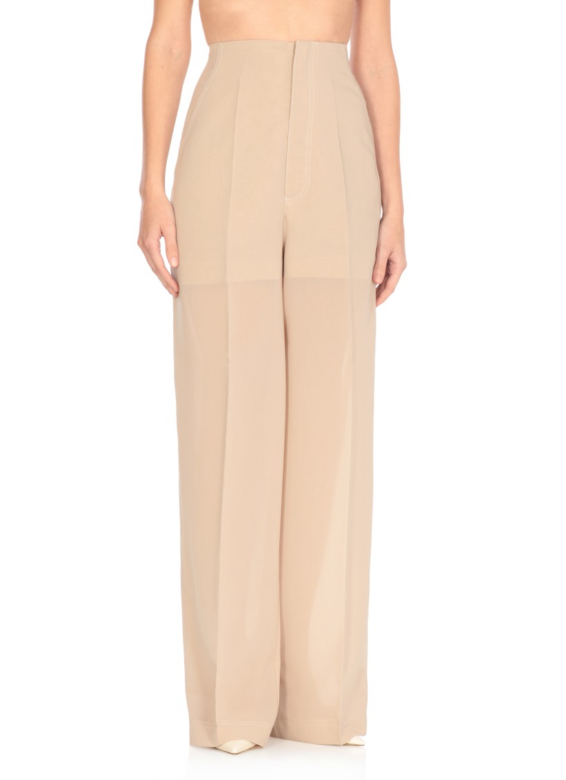 Shop Philosophy Di Lorenzo Serafini Beige Cotton Blend Pants