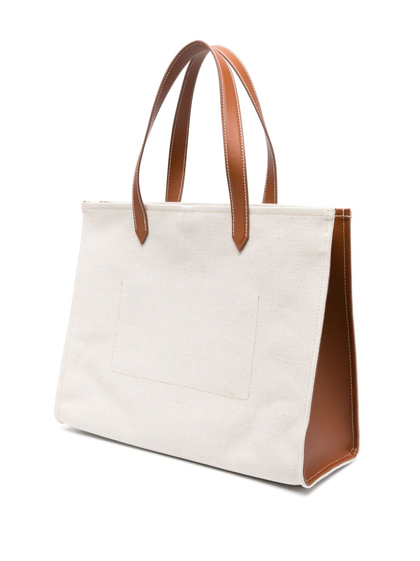 Balmain B-army Medium Shopper Bag In Neutral