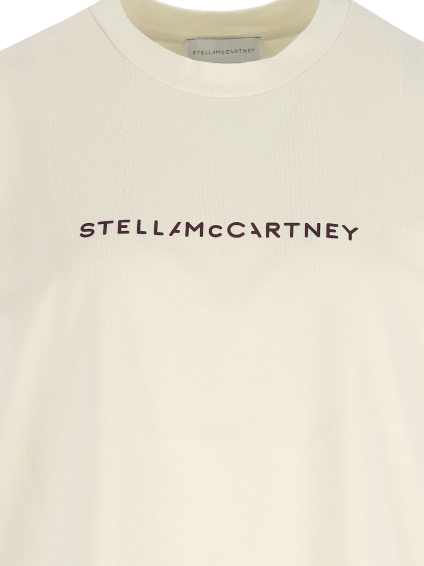 Stella Mccartney Stella Iconics Crewneck T-shirt In Neutral