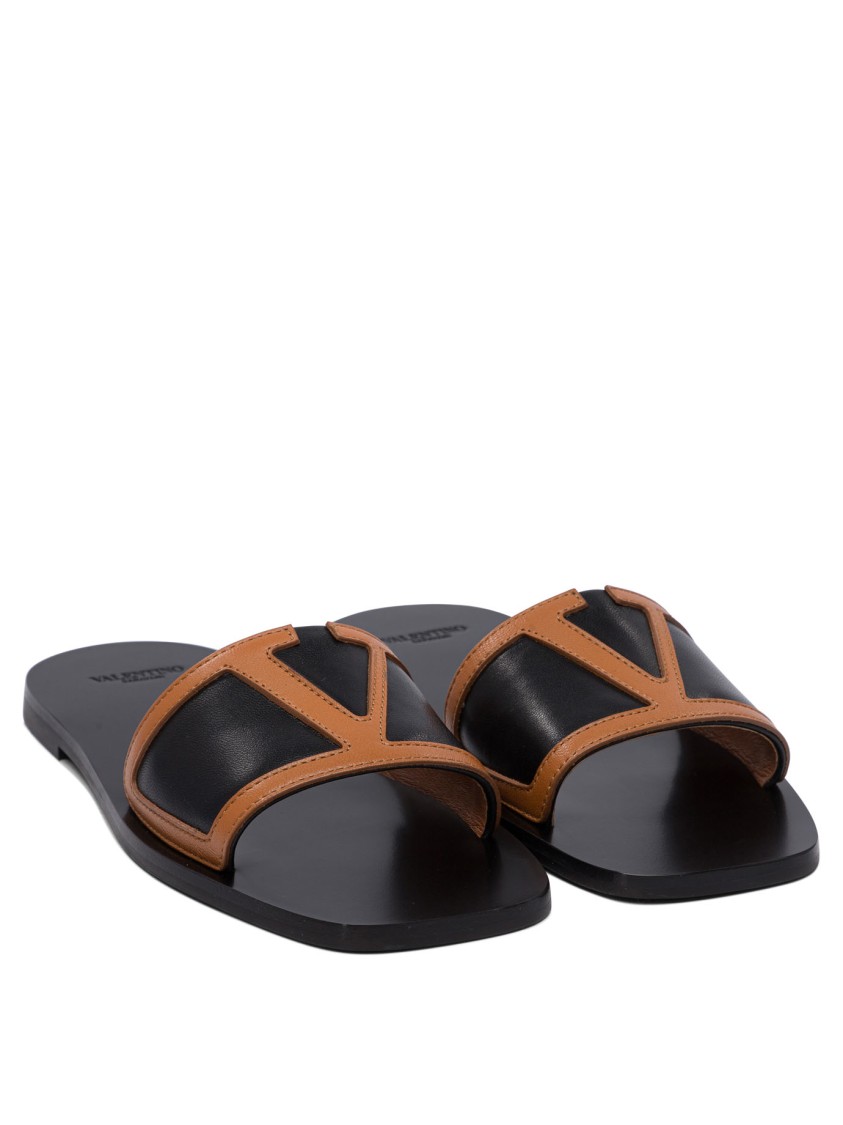 Valentino Garavani "viva Superstar" 5 Mm Slides In Gray