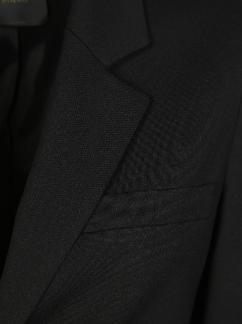 Pinko Fabric Point Jacket Back Vent In Black