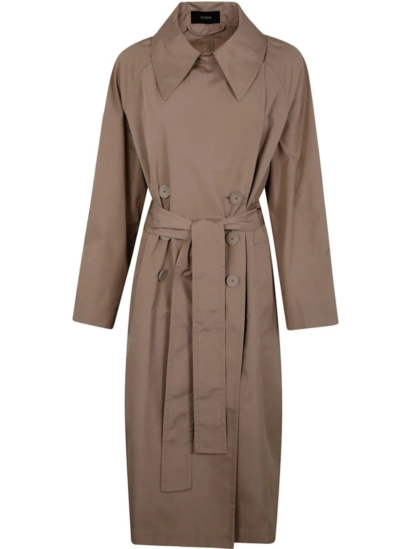 Joseph Chiswick Coat Rainwear In Brown