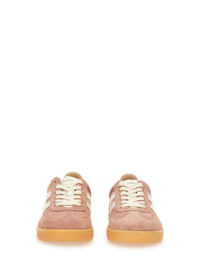 Hogan Low-top Sneakers Suede Finish In Neutrals
