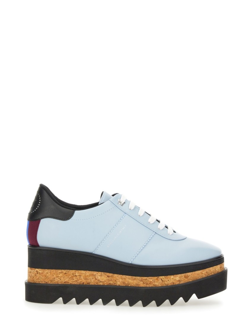 Shop Stella Mccartney "sneak Elyse" Wedge Sneaker In Blue