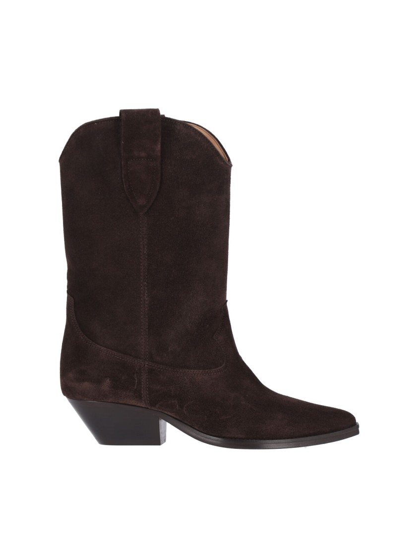 Isabel Marant Suede Boots – Dark Brown In Brown