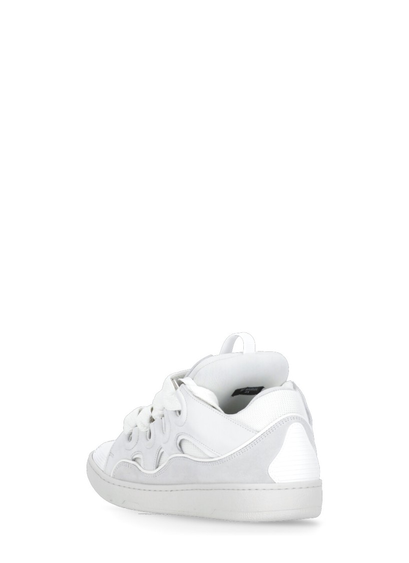 Lanvin White Curb Sneakers