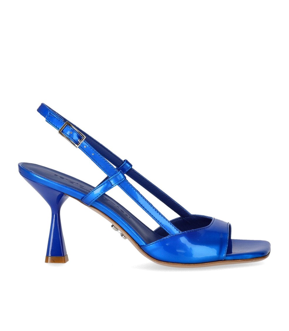 Sergio Levantesi Ilenia Electric Blue Heeled Sandal In Blue