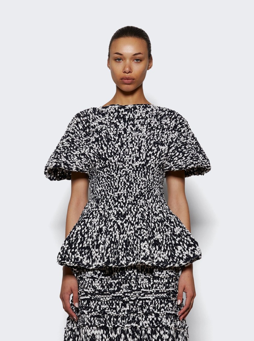 Khaite Mathilde Top Glaze And Midnight Navy In Multi
