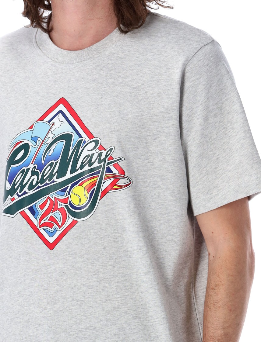 Casablanca Casa Way World Series Printed T-shirt In Gray