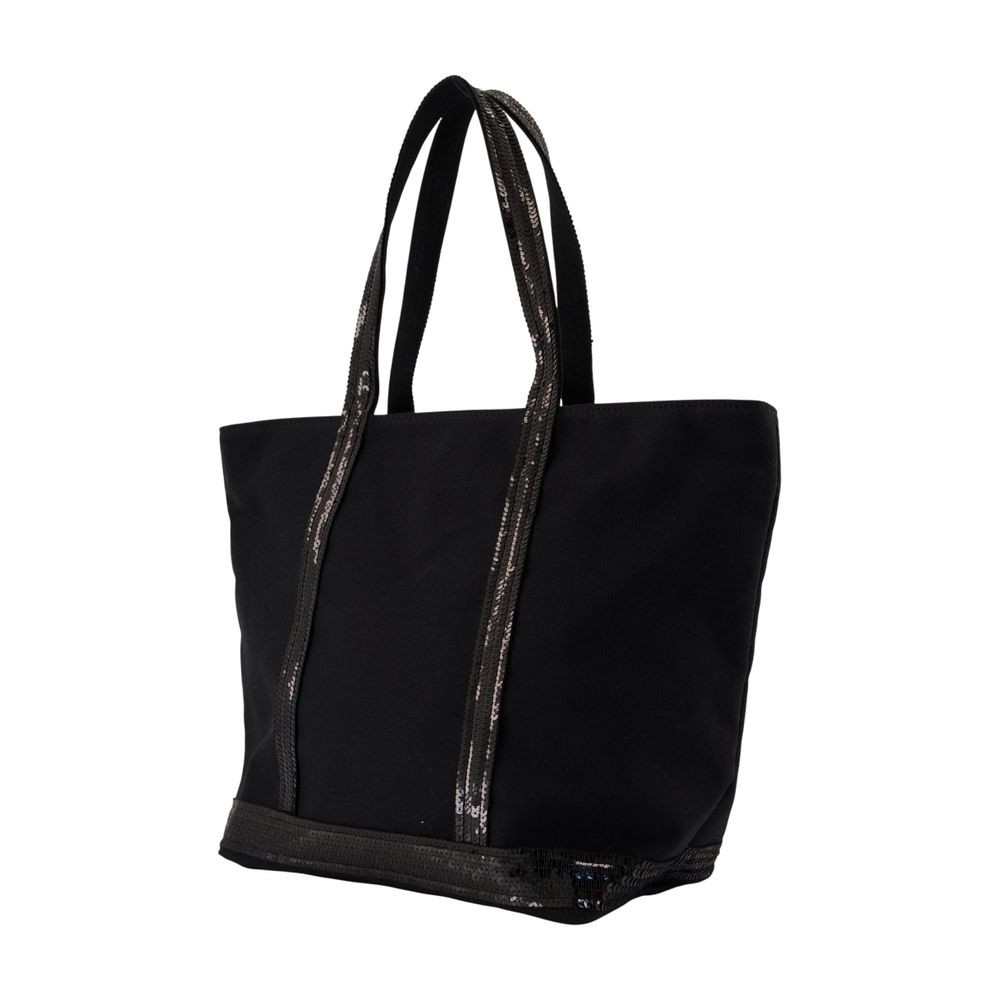 Vanessa Bruno M Zippe Shopper Bag - Cotton - Black In Black